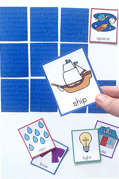 Compound Words Game: Memory Matching with a Vocabulary Twist!