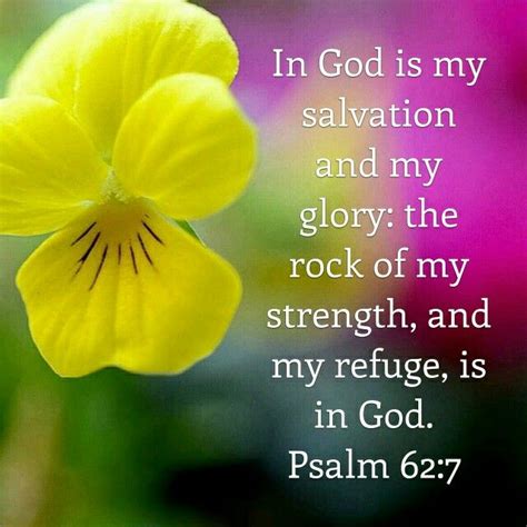 Psalm 62:7 KJV | Scripture verses, Beautiful bible verses, Bible psalms