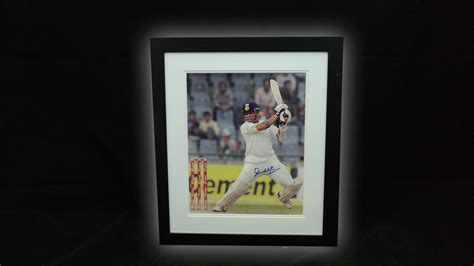 Sachin Tendulkar Signed Photo Display - Autographs of the World