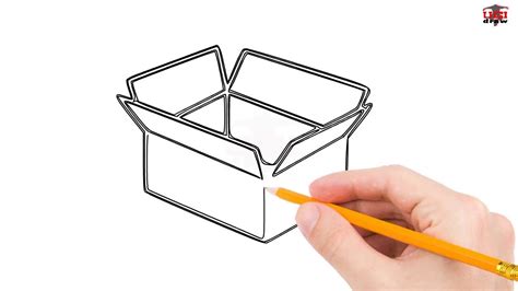 Easy Box Drawing Ideas | A Simple 3D Box Sketch For Beginners - YouTube