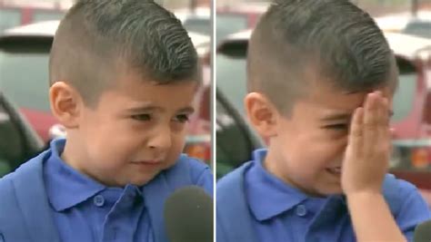 TV reporter makes kid cry on his first day of school | wtsp.com