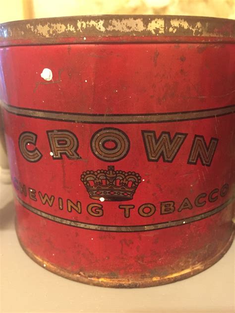 Crown chewing tobacco tin, antique – Haute Juice