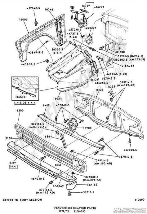 Ford Ranger Body Parts Diagram