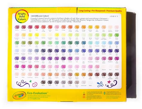 120 Different Crayola Colored Pencils | Jenny's Crayon Collection