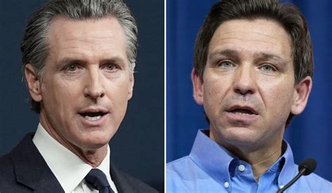 Ron DeSantis, Gavin Newsom lob insults, talk some policy in faceoff ...