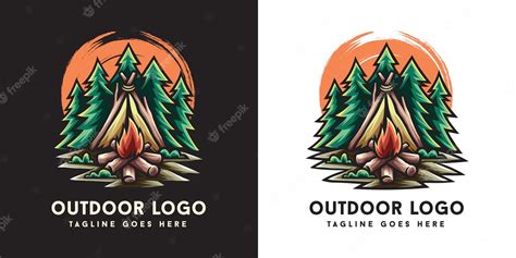 Premium Vector | Outdoor logo design