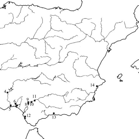 1 Major rivers of the Iberian Peninsula with location of the... | Download Scientific Diagram