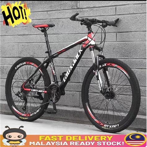 Basikal Gunung Mountain bike bicycle 26 inch 21 speed bicycle disc brake bike basikal budak ...