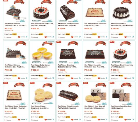 Red Ribbon Cakes Price List 2022 PDF Download