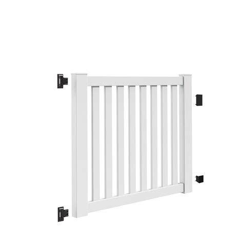 Veranda Ohio 5 ft. W x 4 ft. H White Vinyl Un-Assembled Fence Gate-73014768 - The Home Depot