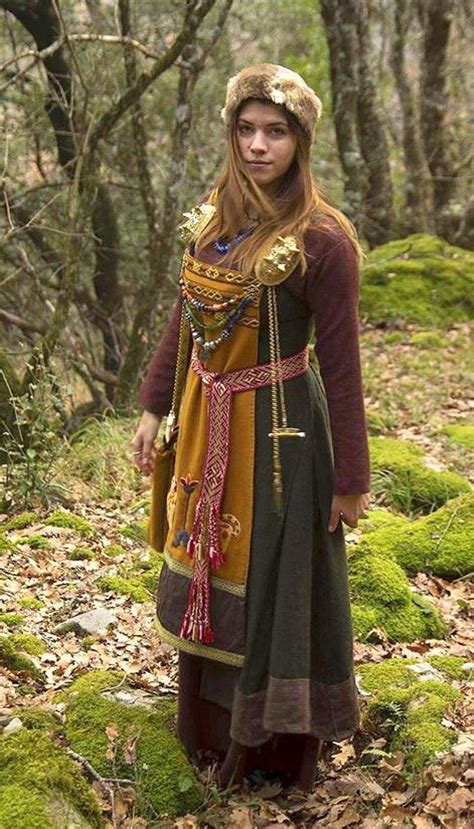 scandinavian women's costume | Viking clothing, Viking dress, Norse clothing