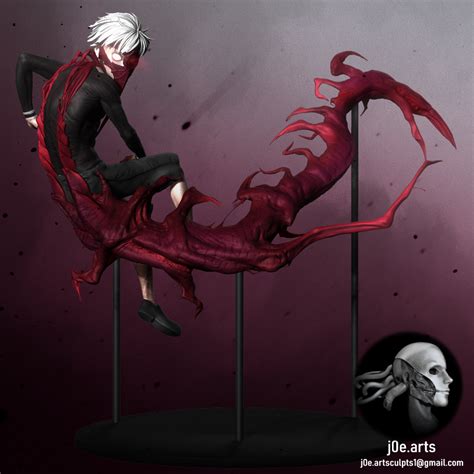 OBJ file Tokyo Ghoul :Centipede Kaneki Statue 🗼・3D printing idea to ...