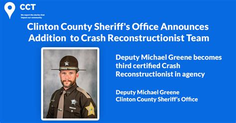 Clinton County Sheriff’s Office Announces Addition to Crash ...