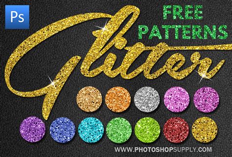 (FREE) Glitter Patterns for Photoshop - Photoshop Supply