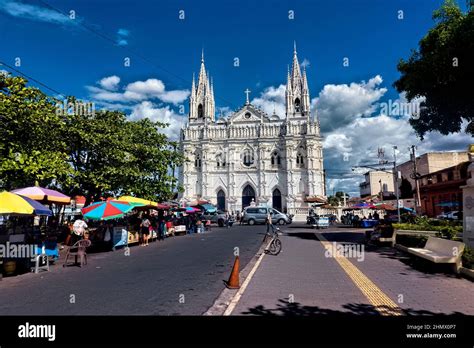 The historic Santa Ana Cathedral, Santa Ana, El Salvador Stock Photo ...