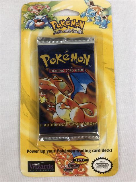 Pokemon Base Set 1 Sealed Blister Booster Pack - Charizard Art | DA Card World