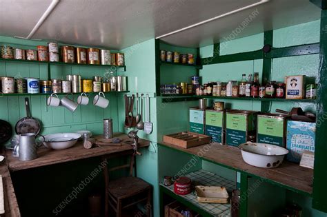 Kitchen, Port Lockroy Museum, Antarctica - Stock Image - C017/6653 ...