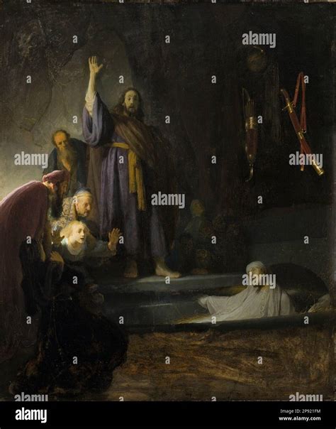 The Raising of Lazarus circa 1630-1632 by Rembrandt Stock Photo - Alamy