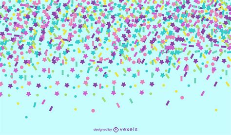Star Confetti Celebration Background Design Vector Download