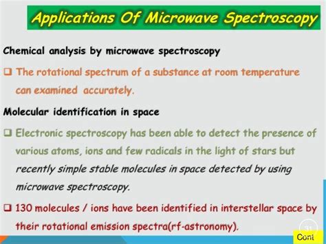 Rotational Spectra : Microwave Spectroscopy