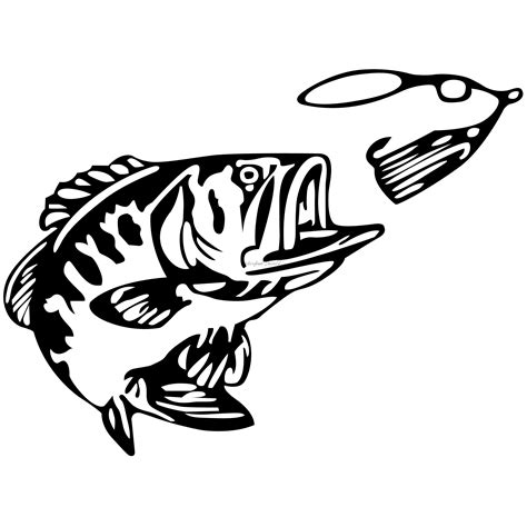 Bass and Spinner Decal - Bass Fishing Sticker - 1255 - Waterfowldecals