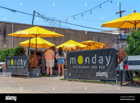 NEW ORLEANS, LA, USA - JULY 15, 2023: Monday Restaurant and Bar on Bienville Street in Mid City ...