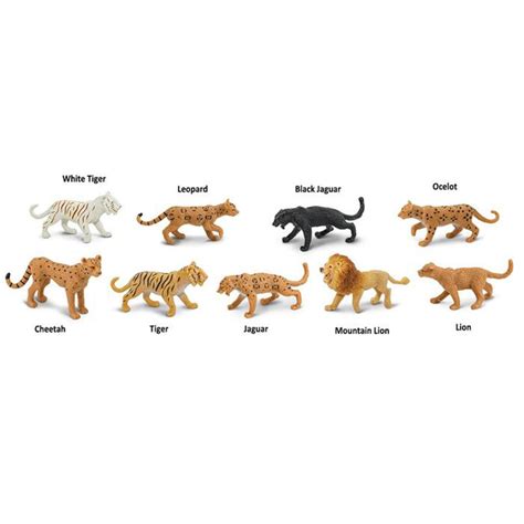 Big Cats Miniature Figures Kid's Toys Safari Lion Tiger – Radar Toys