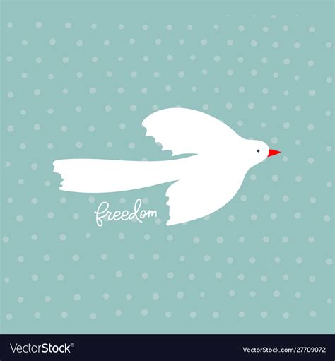 Freedom bird inspiration quotes lettering Vector Image