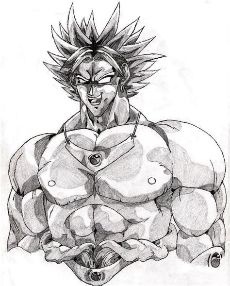 Broly Sketch by DorkyDragonOfTheDead - Fanart Central