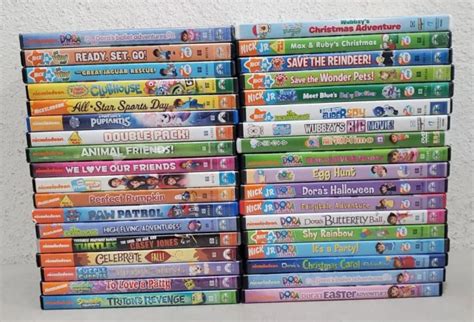 NICKELODEON NICK JR DVD Lot 36 Dora Explorer Go Diego Max Ruby Paw Patrol Blues £58.07 - PicClick UK