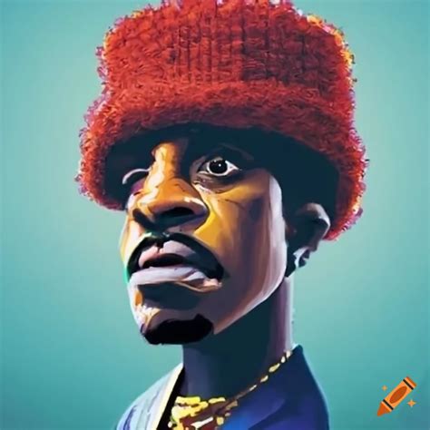 16-bit pixel art of andre 3000 on Craiyon