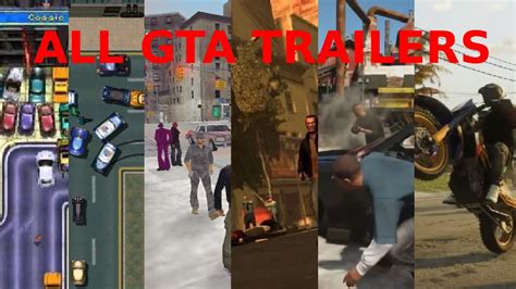 EVERY GRAND THEFT AUTO TRAILER 1-6 - YouTube