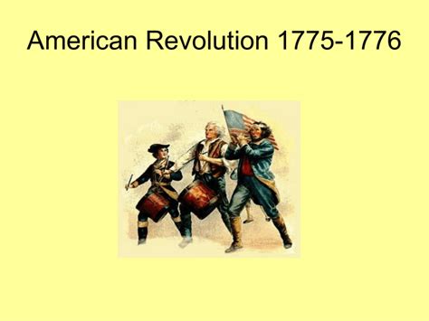 American Revolution 1775