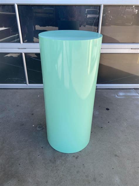 Large Mint Green Round Plinth - Unique Props & Events