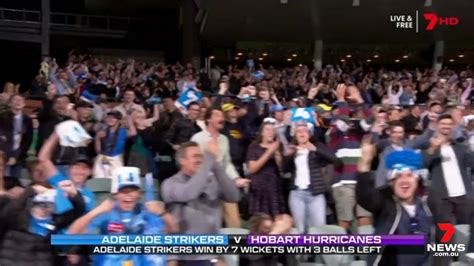 Adelaide Strikers celebrate thrilling Hurricanes win at Adelaide Oval ...