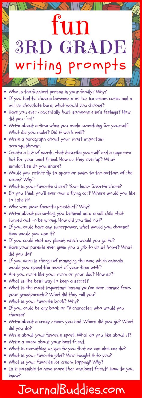 writing prompt for first graders