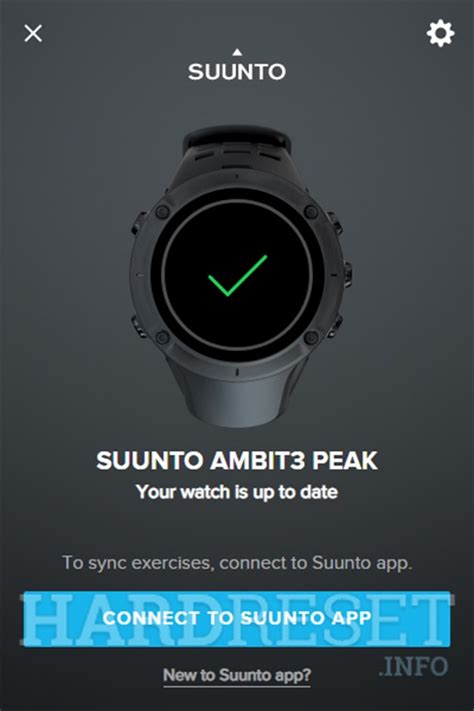 How to do a hard reset on SUUNTO Ambit3 Peak? - HardReset.info