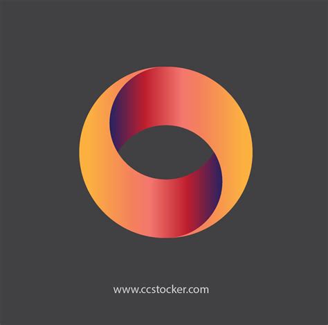 Gradient Logo in Illustrator - FREE STOCK FLAT ICON