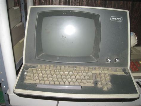 WANG vintage computer keyboard monitor old termainal RARE | Computer ...