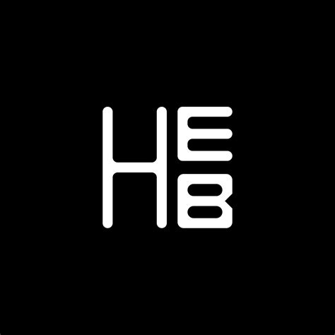 HEB letter logo vector design, HEB simple and modern logo. HEB ...