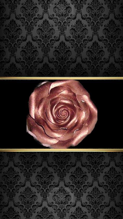 Black,Gold & Rose Gold Wallpaper...By Artist Unknown... | Gold wallpaper, Iphone wallpaper