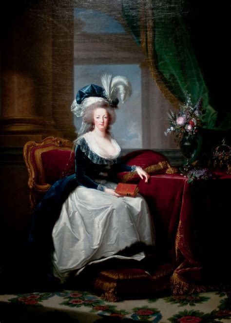 Portrait of Marie Antoinette, Queen of France, Elisabeth Louise Vigee ...