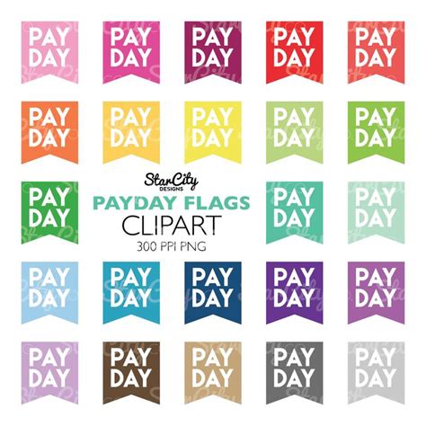 Payday Digital Stickers Payday Clip Art Money clip art | Etsy in 2021 ...