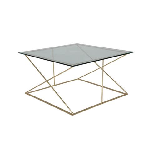 Criss-Cross Coffee Table |GLASS TOP | Inspire Rentals