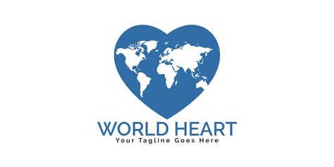 World Heart Logo Design by IKAlvi | Codester