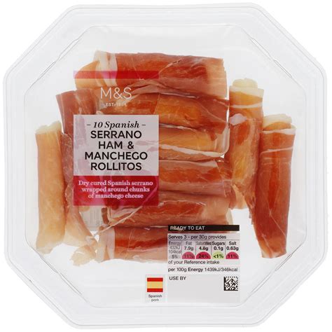 M&S Serrano Ham & Manchego Cheese Rolls 10 per pack | Zoom