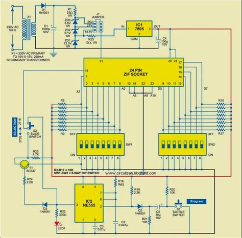 Manual Eprom Programmer Circuit Diagram | Super Circuit Diagram