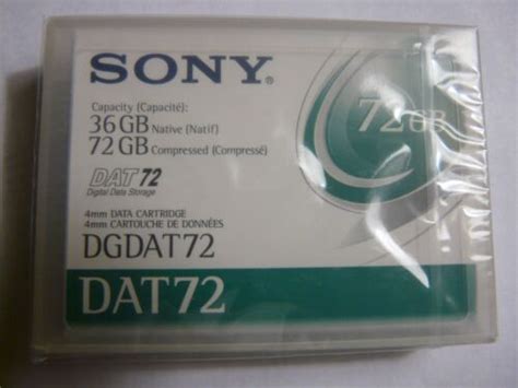 ONE Sony DAT72 Data Tape Cartridge 36/72GB NEW factory sealed P/N DGDAT72 NEW | eBay