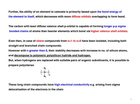 SOLUTION: Inorganic chemistry catenation chain rings - Studypool