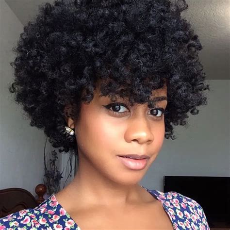 Natural Afro Wig Kinky Curly Wigs For Black Women Best Synthetic Female ...